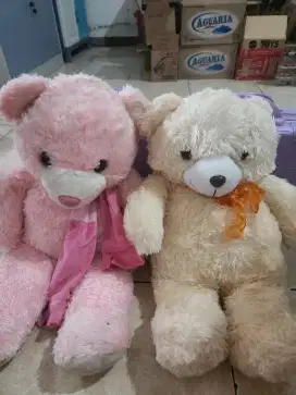 Boneka Anak warna pink dan cream