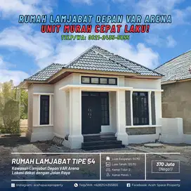 Dijual Rumah Murah di Lamjabat Depan VAR Arena - Harga Termurah!