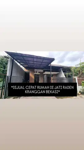 DIJUAL CEPAT RUMAH DI JATI RADEN KRANGGAN BEKASI