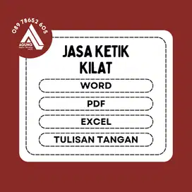 JASA KETIK DOKUMEN KILAT All Tipe Word | Excel | Pdf | Tulis Tangan