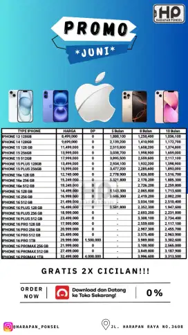 PROMO KREDIT IPHONE SERIES TANPA DP
