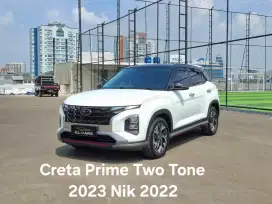 Creta Prime 2 Tone Cash 2023 Nik 2022 Putih Hyundai Ivt