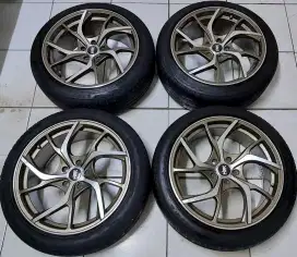 Velg R19 Ring 19 HSR Ban tebal Honda Toyora Nissan Mazda H5 x 114