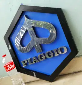 Logo piaggio ex dealer resmi sepeda motor vespa antik vintage jadul