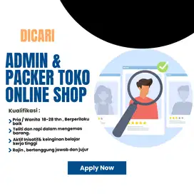 Dicari Admin Print dan Packer
