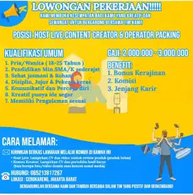 Lowongan Kerja Staff Packing