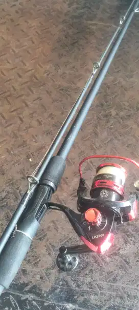 Joran pancing 1 set ril