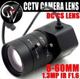 1.3MP 1/3 6-60mm Lens F1.6 CS Mount DC Auto Iris Varifocal IR CCTV