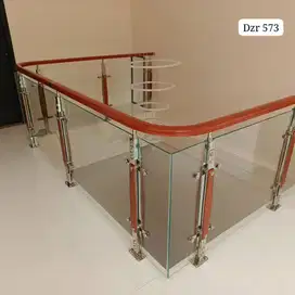 tiang tangga stainless tiang reling kaca pegangan tangga pvc
