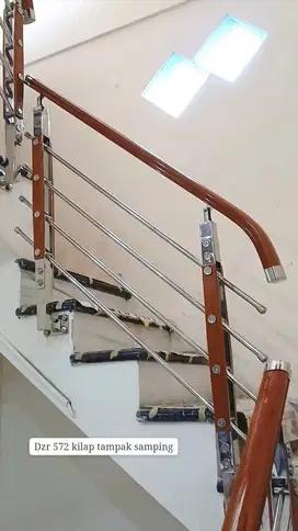 tiang railing tangga kaca tiang reling tangga