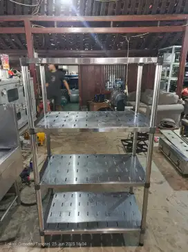 rak 4 susun stainless steel
