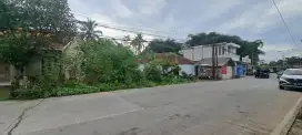 Di jual tanah dan rumah pinggir jalan raya