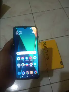 Poco C75 hitam 6/128 fullset like new