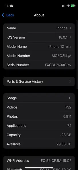 IP 12 INTER 128GB
