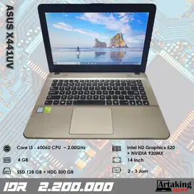 Asus X441UV - Core i3 - Gen 6 th - Ram 4 GB - Sudah SSD - Double VGA
