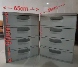 Dijual Cepat Lemari Plastik Laci 4 Susun