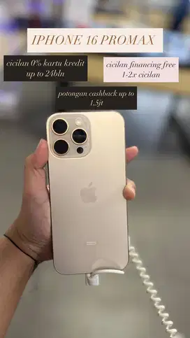 IPHONE 16 promax cashback 1,5jt