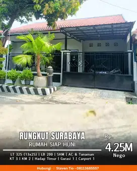 Dijual Rumah Rungkut Asri,  Surabaya Timur