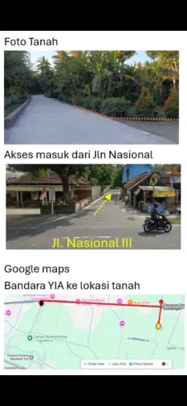 Dijual Tanah Lokasi Stategis Dekat Bandara YIA Kulonprogo