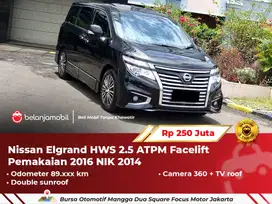 [ GARANSI 1TH ] Nissan Elgrand High way star HWS 2.5 ATPM 2014/2016