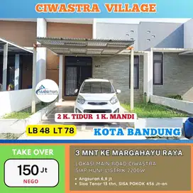 Rumah KODYA Main Road Ciwastra Besok bs langsug Pidah Take Over Kredit
