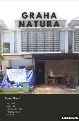 Dijual Rumah Graha Natura Strategis Siap Huni