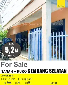 DIJUAL TANAH DAN RUKO DI SEMARANG SELATAN A4099