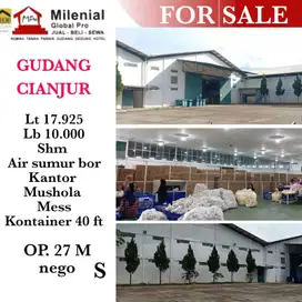 DIJUAL GUDANG DI CIANJUR (muat Kontainer 40 ft)     S