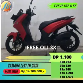 YAMAHA LEXI TH 2019 FREE KIRIM SEJABODETABEK SIAP PAKAI