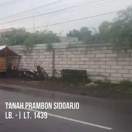 Dijual Tanah Pinggir Jalan di Prambon Sidoarjo