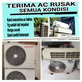 Terima ac bekas rusak