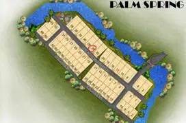 Dijual Tanah Kavling Palm Spring Boulevard PIK 2 Hadap Barat Daya View
