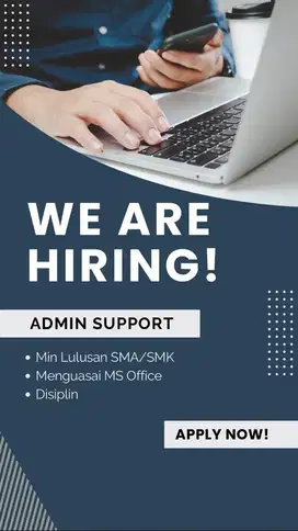Dibutuhkan Admin Support