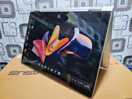 Laptop Hp Touchscreen Ryzen 5 ram 8gb SSD layar FHD keyboard nyala jos
