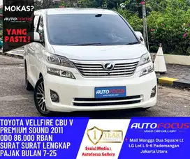 Low Km86RB Toyota Vellfire 2.4 V AT CBU Fullspec Premium sound 2011