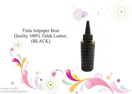 Tinta Artpaper Best Quality 100% Tidak Luntur. (BLACK) Berkualitas