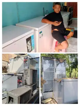 DIBELI BARANG BEKAS ROSOK AC KULKAS FREEZER KOMPUTER DLL TAWARKAN