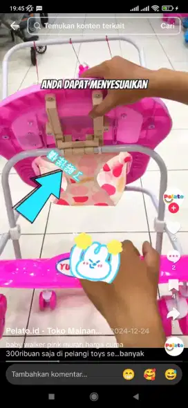 dijual baby Walker cocok untuk bayi baru belajar jalan