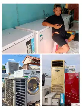 DIBELI ELEKTRONIK BEKAS ROSOK AC KULKAS MESIN CUCI FREEZER DLL