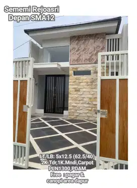 Rumah Baru Minimalis 2 Lantai Under 500 Juta Sememi Rejoasri Siap Huni