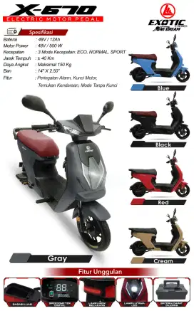 Sepeda listrik exotic x-679