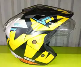 DI JUAL CEPAT HELM SECOND G2 HELMET SERI EXTERMINATOR YELLOW