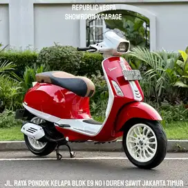 Piaggio Vespa SPRINT 150 3V Tahun 2014 Warna MERAH MODIF KALCER