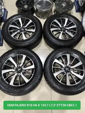 FS VELG OEM PAJERO SPORT R18 + YOKOHAMA GEOLANDAR AT 265/60/18