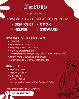 LOKER RESTO NON HALAL