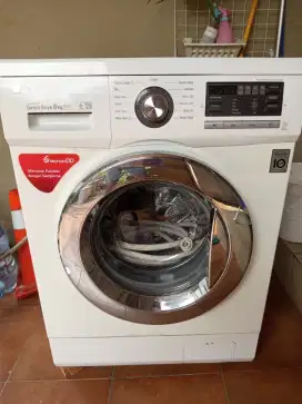 Mesin Cuci front loading LG inverter 8 Kg