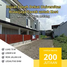 Tanah Murah Malang di Merjosari 5 Menit Kampus UMM