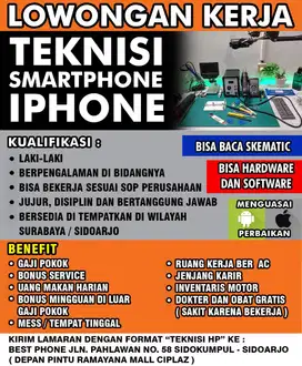 Loker Teknisi Smartphone - Iphone jawa Timur