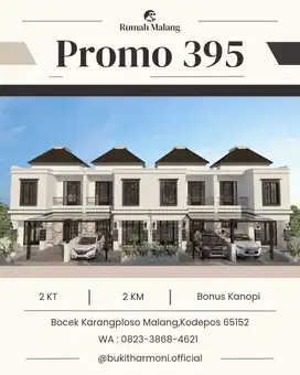 Rumah Malang 2 Lantai Hunian View Kota Batu & 3 Gunung