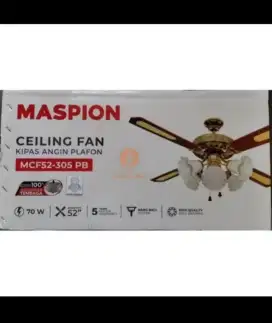 uchida ceiling fan 5 lampu 52 inch